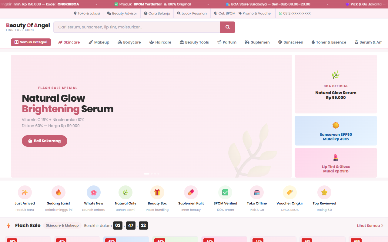 Beauty of Angel  Skincare & Kecantikan