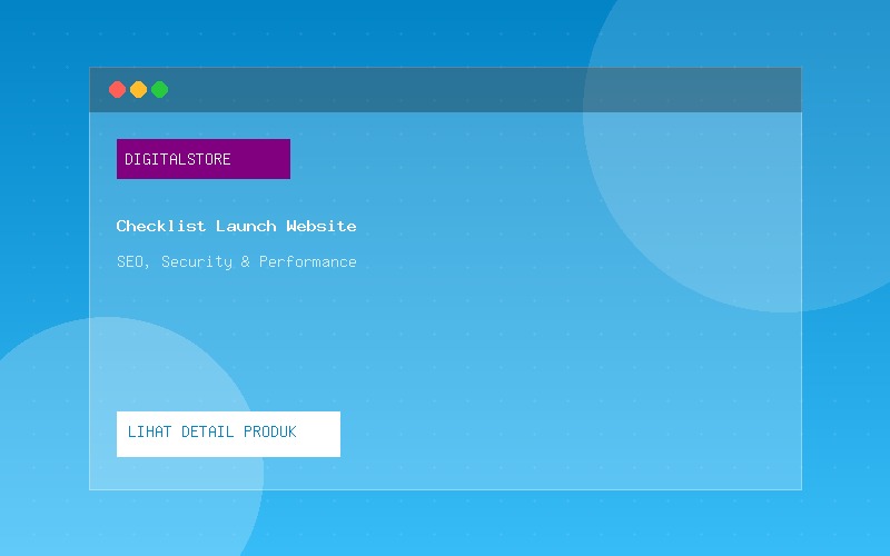 Checklist Persiapan Website