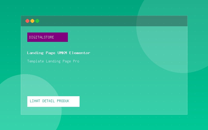Landing Page UMKM Elementor