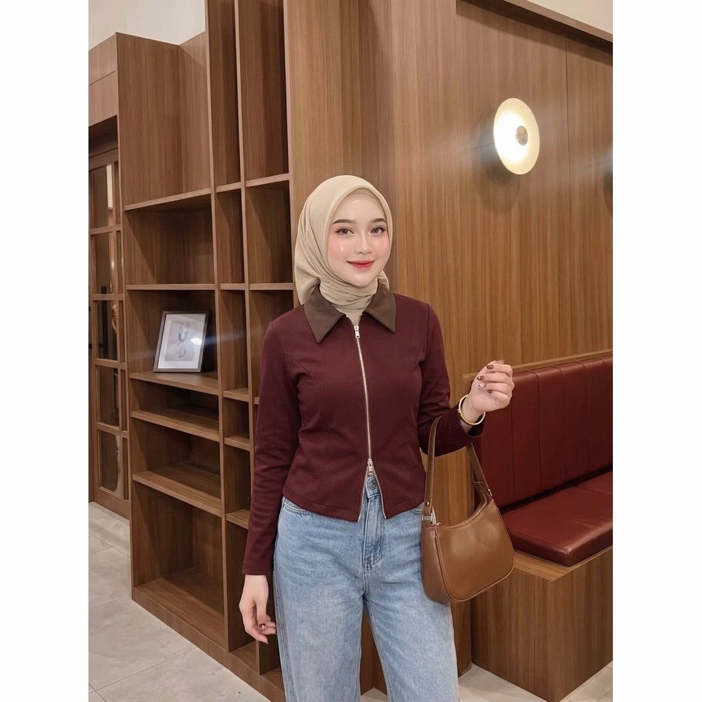 Ziper Knit Blouse - foto 4