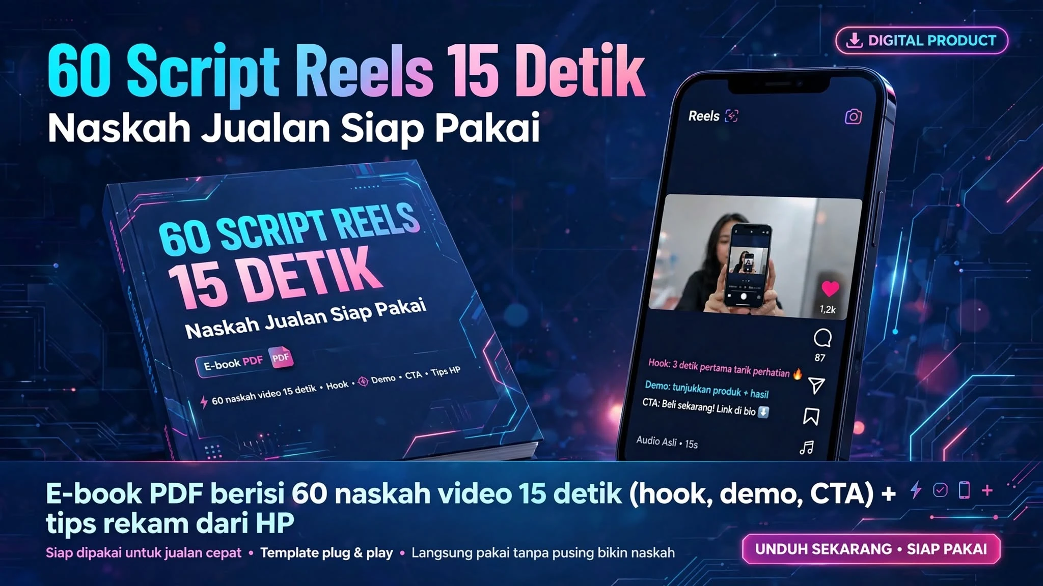 60 Script Reels 15 Detik — Naskah Jualan Siap Pakai
