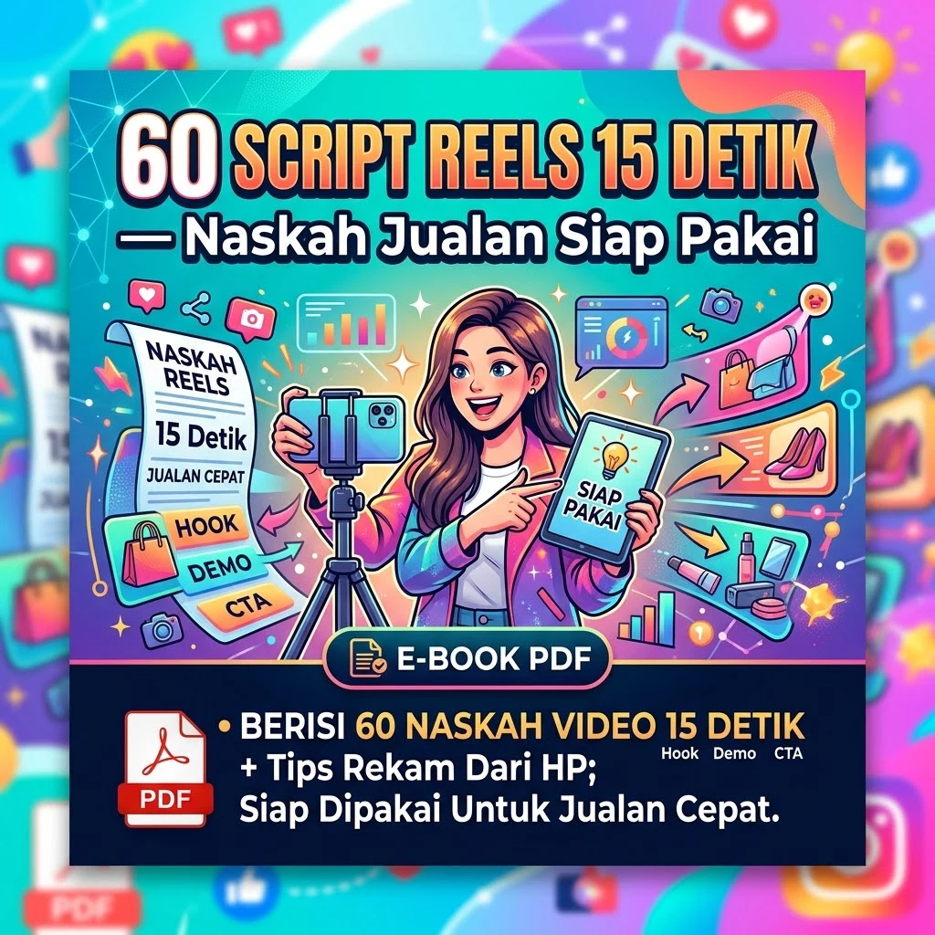 60 Script Reels 15 Detik — Naskah Jualan Siap Pakai