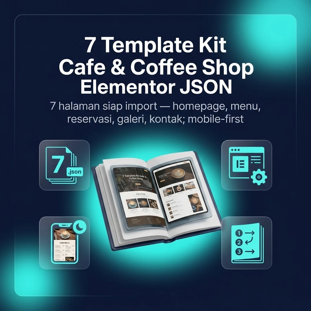 7 Template Kit Cafe & Coffee Shop Elementor JSON