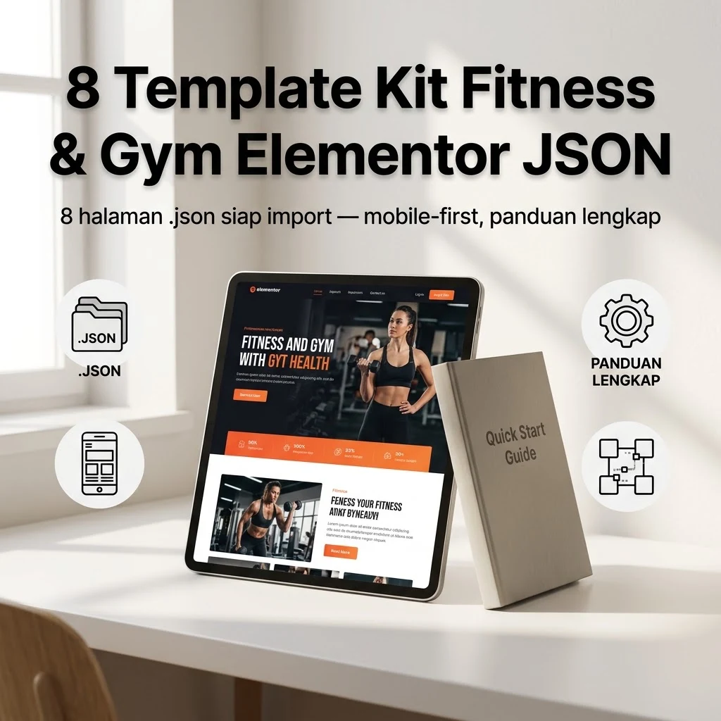 8 Template Kit Fitness & Gym Elementor JSON