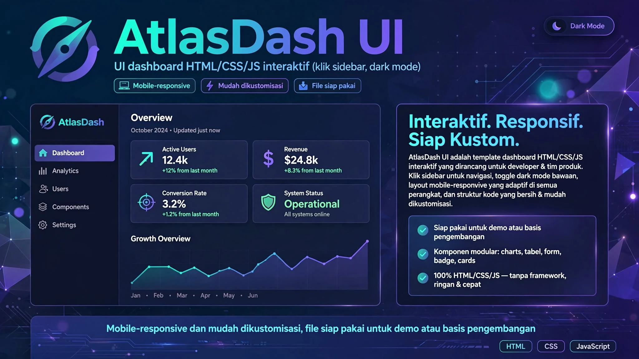 AtlasDash UI