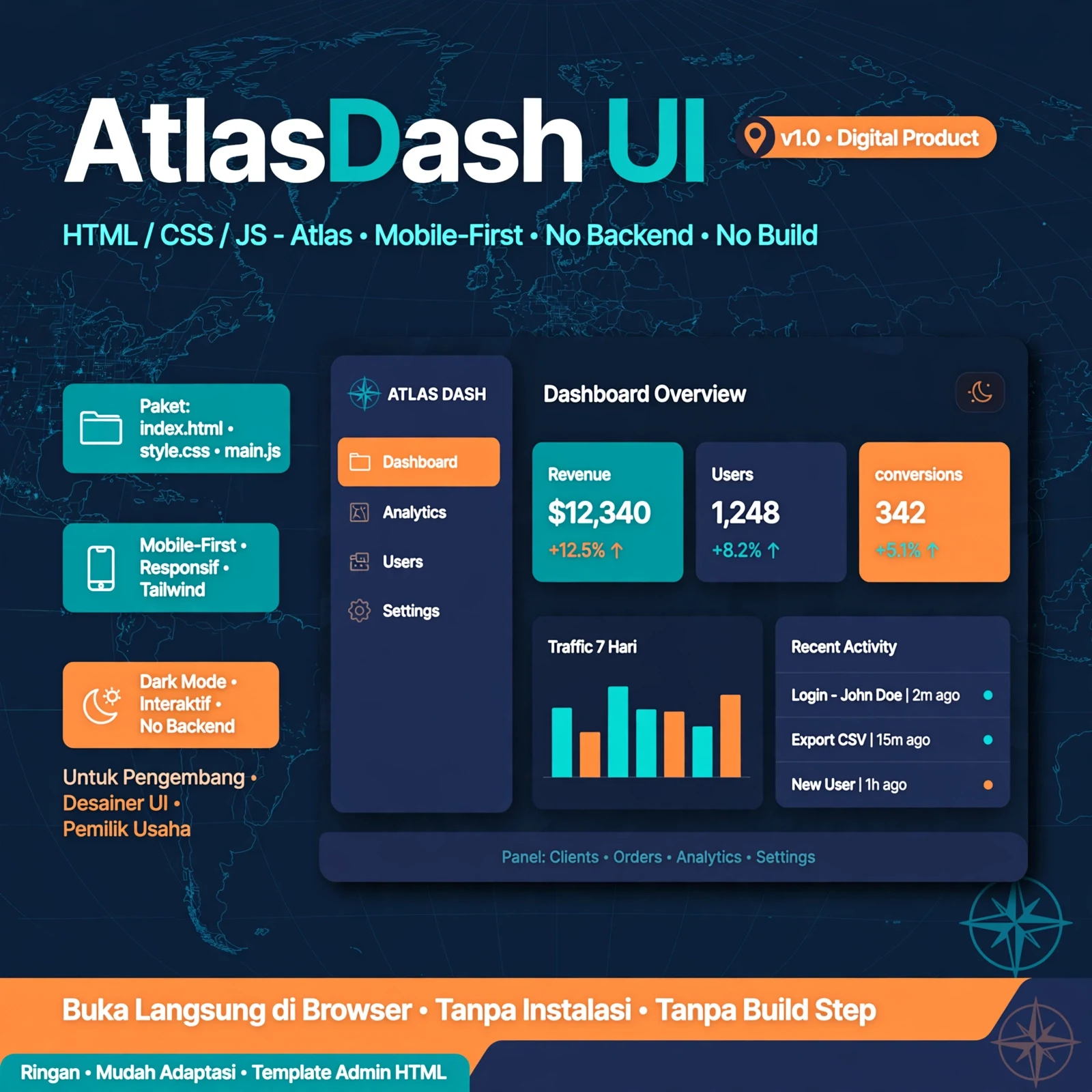AtlasDash UI