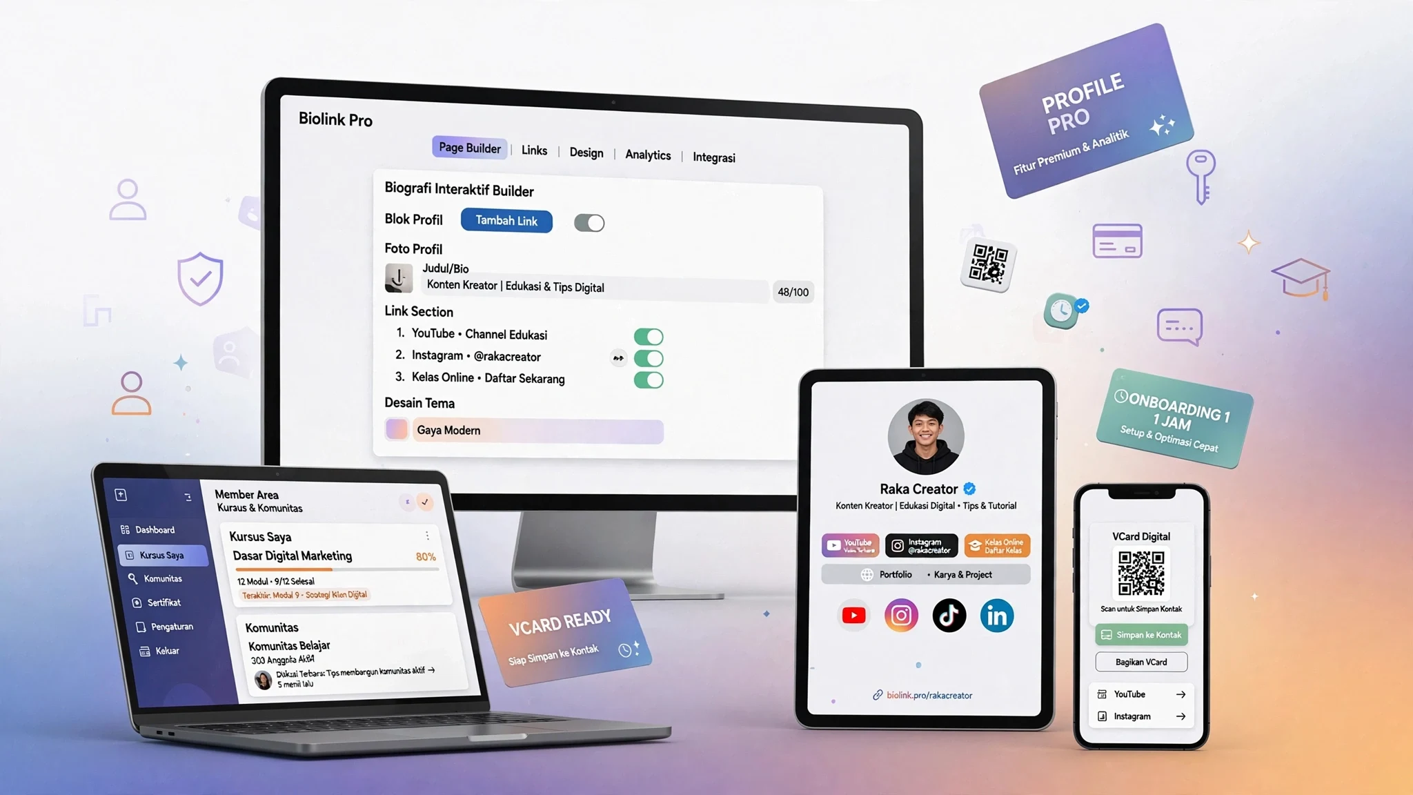Biografi Interaktif + Biolink Pro