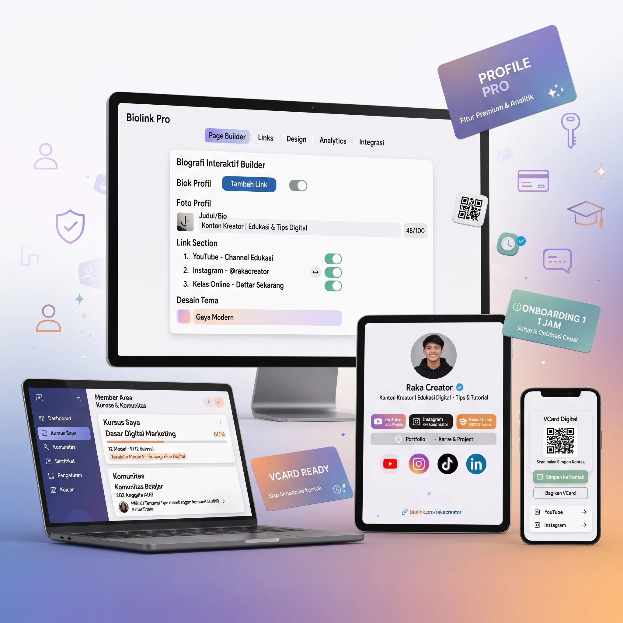 Biografi Interaktif + Biolink Pro