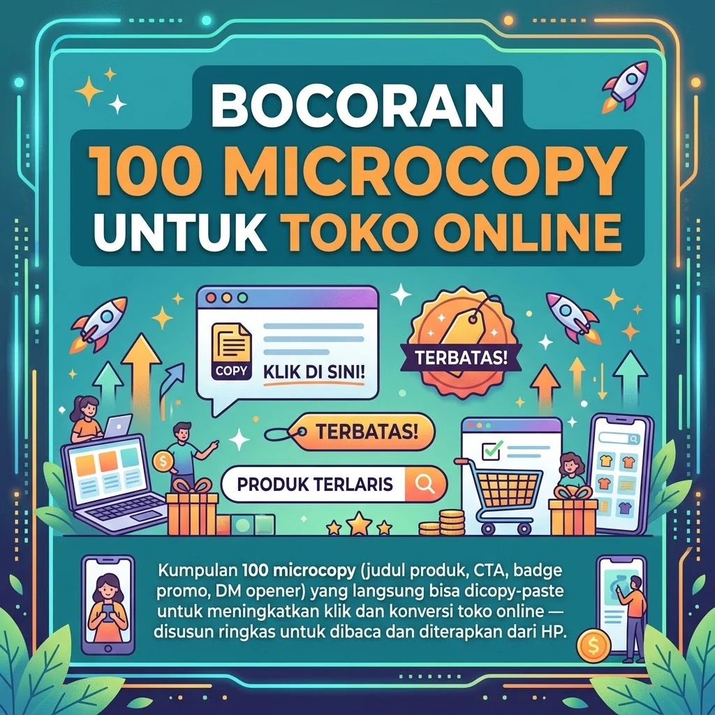 Bocoran 100 Microcopy Siap Pakai untuk Toko Online