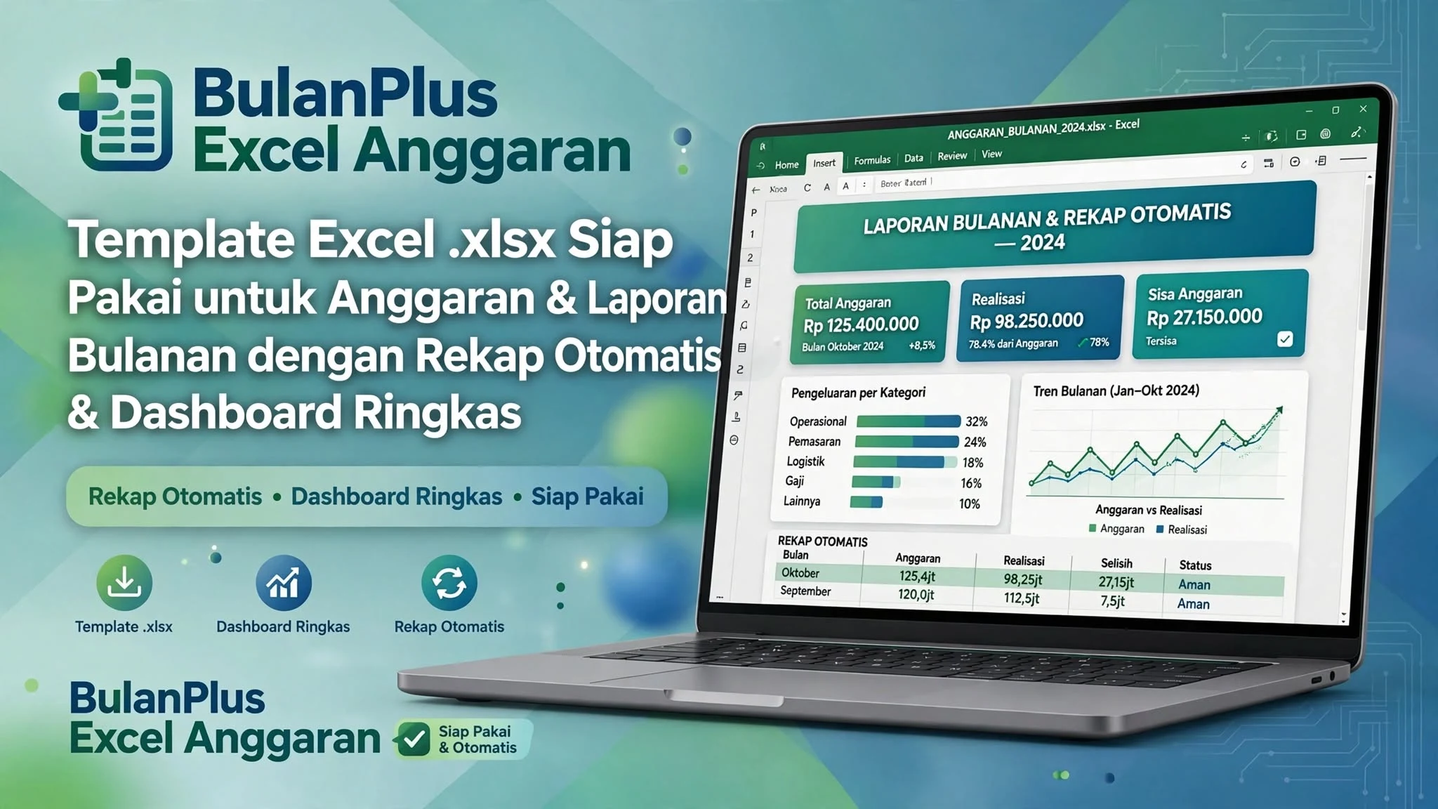 BulanPlus Excel Anggaran