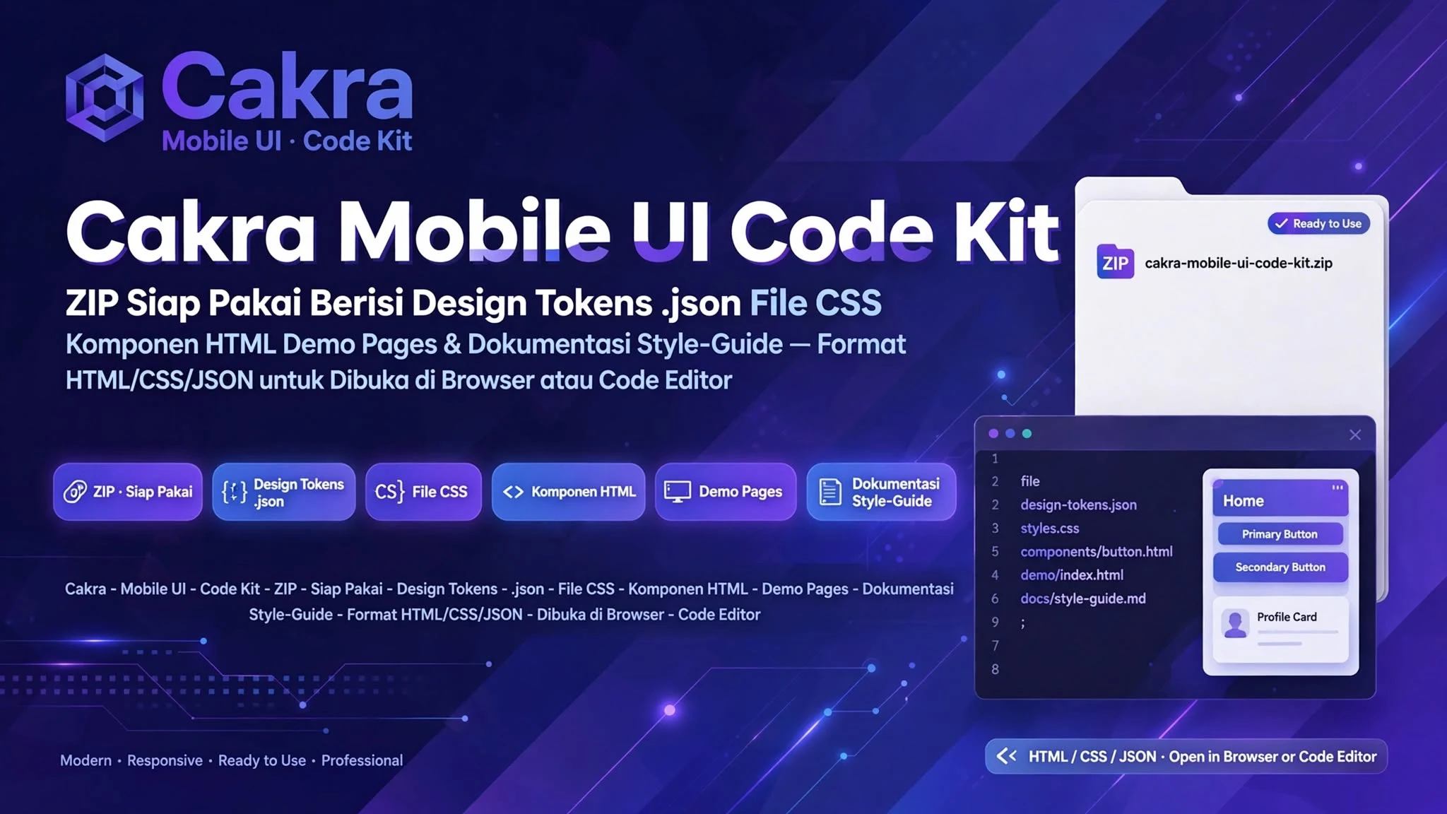 Cakra Mobile UI Code Kit
