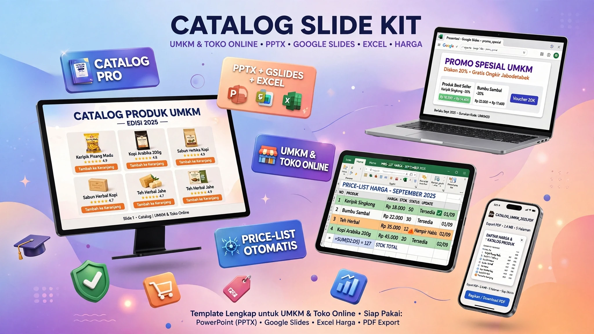 Catalog Slide Kit untuk UMKM & Toko Online