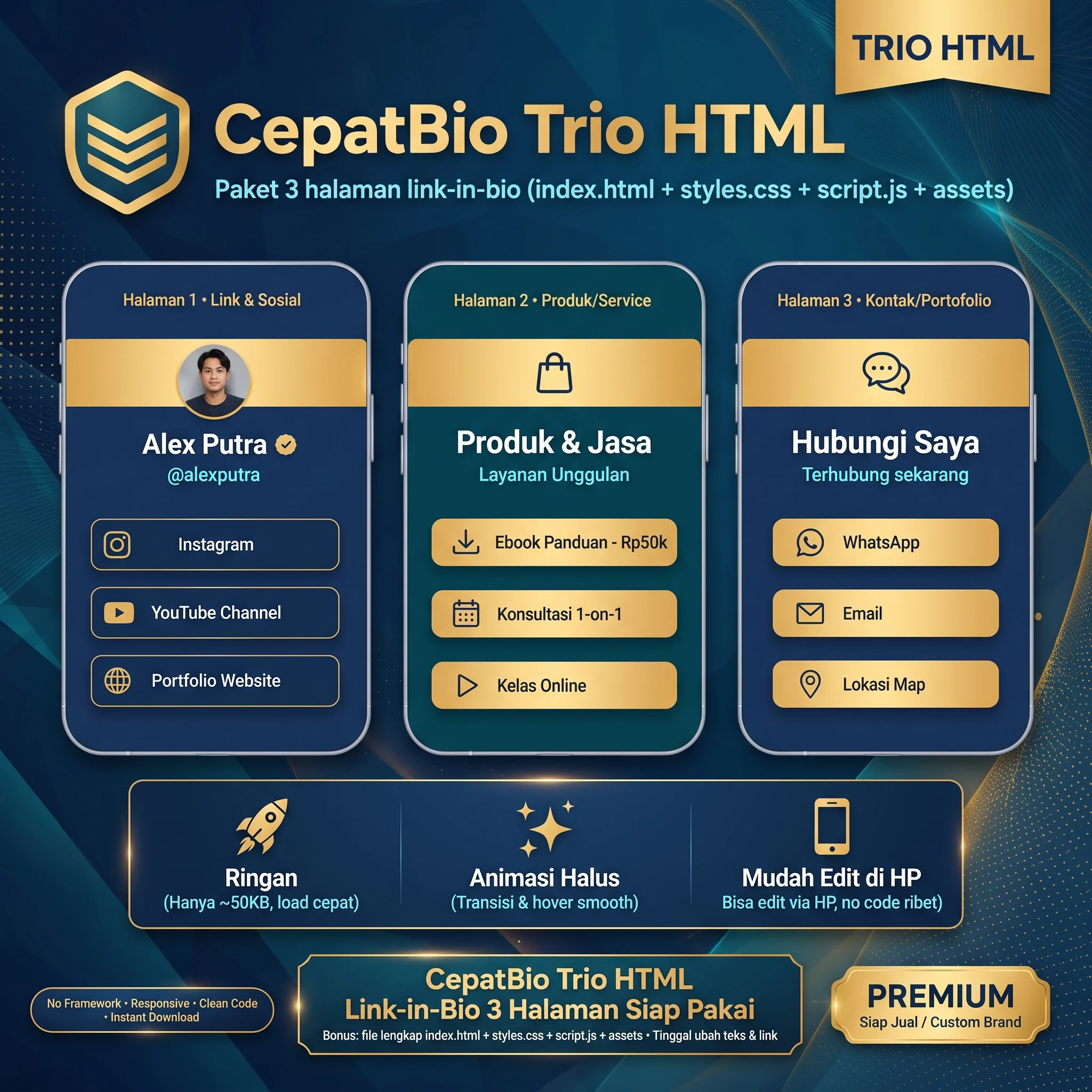 CepatBio Trio HTML