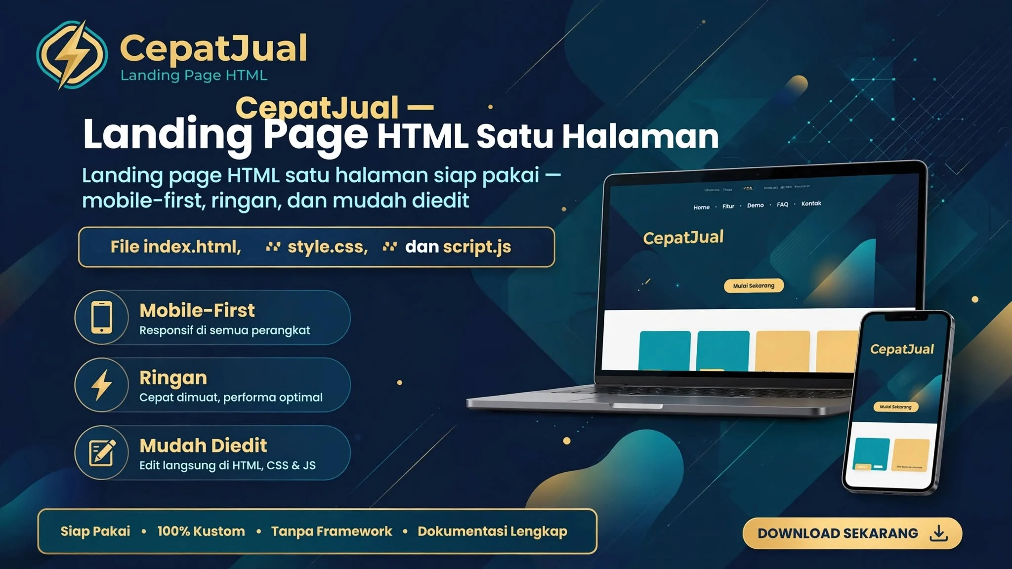 CepatJual — Landing Page HTML Satu Halaman