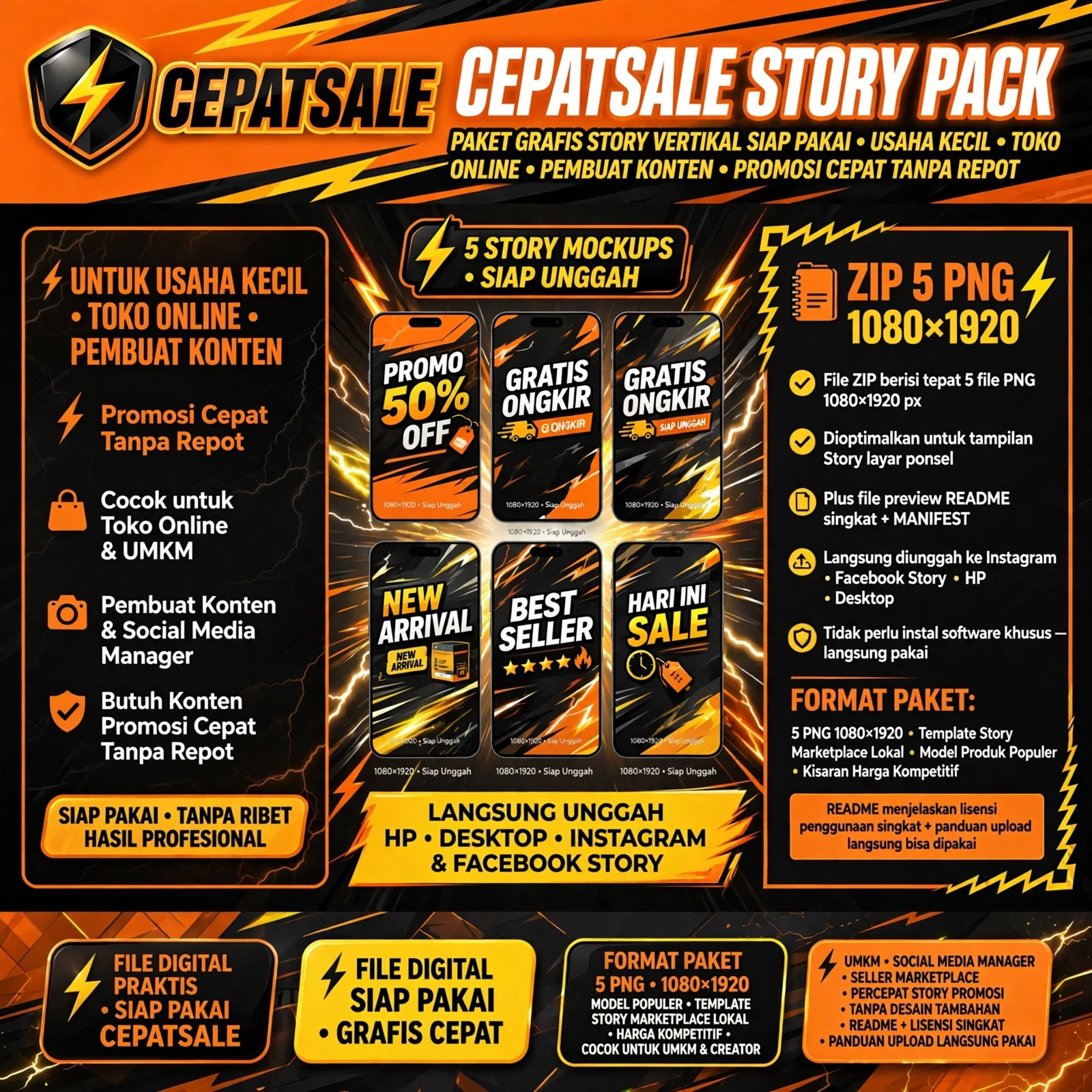 CepatSale Story Pack