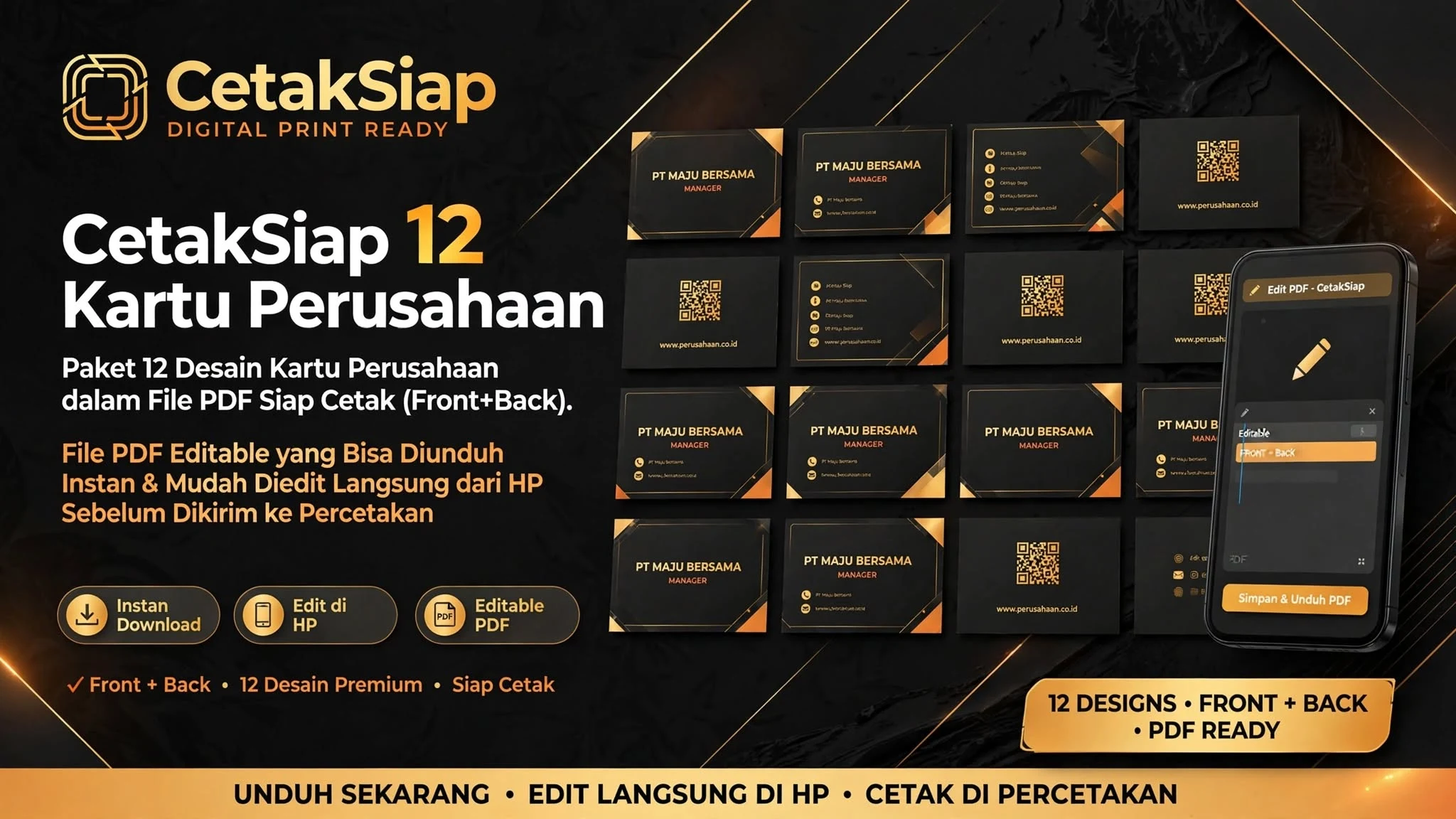 CetakSiap 12 Kartu Perusahaan