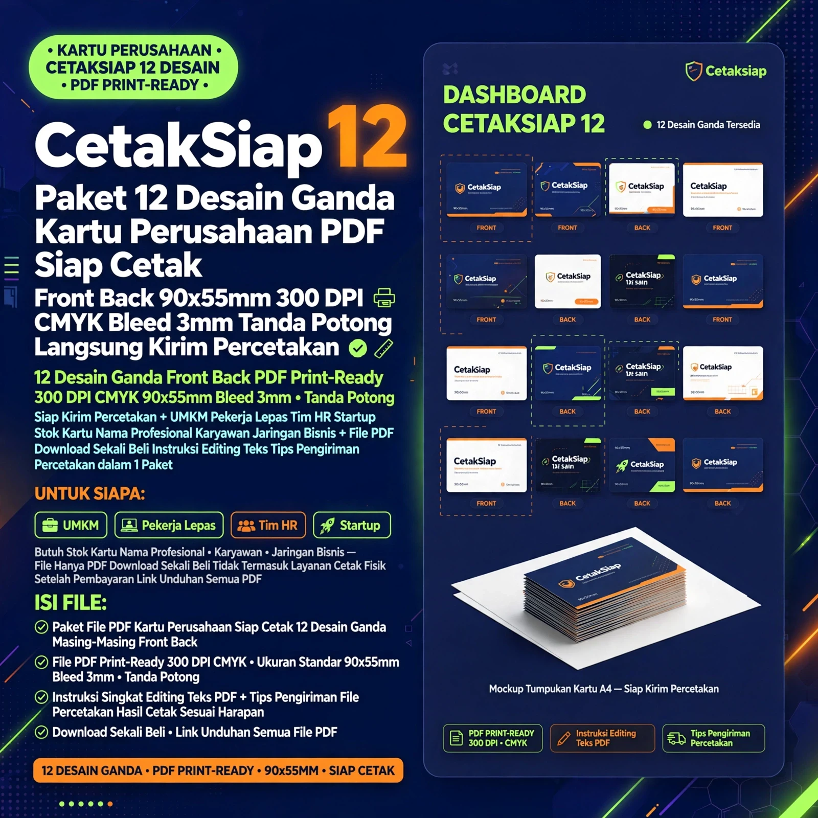 CetakSiap 12 Kartu Perusahaan