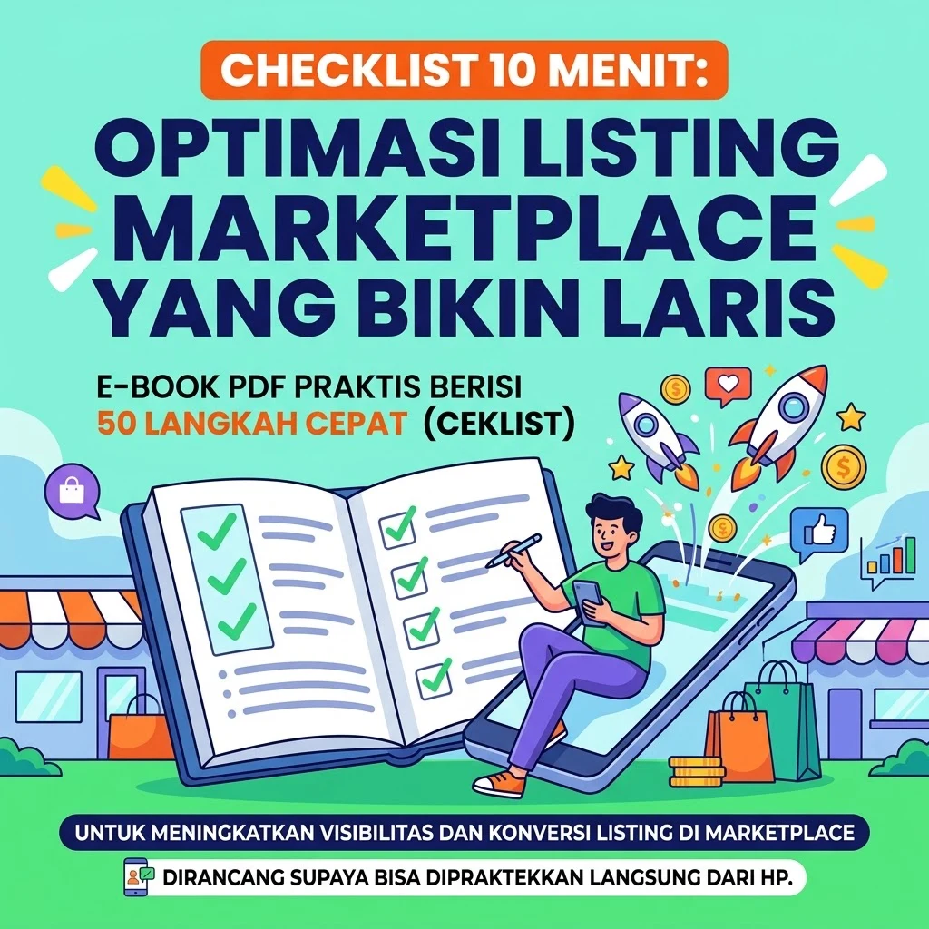 Checklist 10 Menit: Optimasi Listing Marketplace yang Bikin Laris