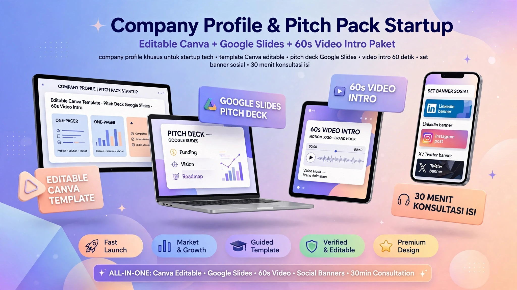 Company Profile & Pitch Pack (Startup)