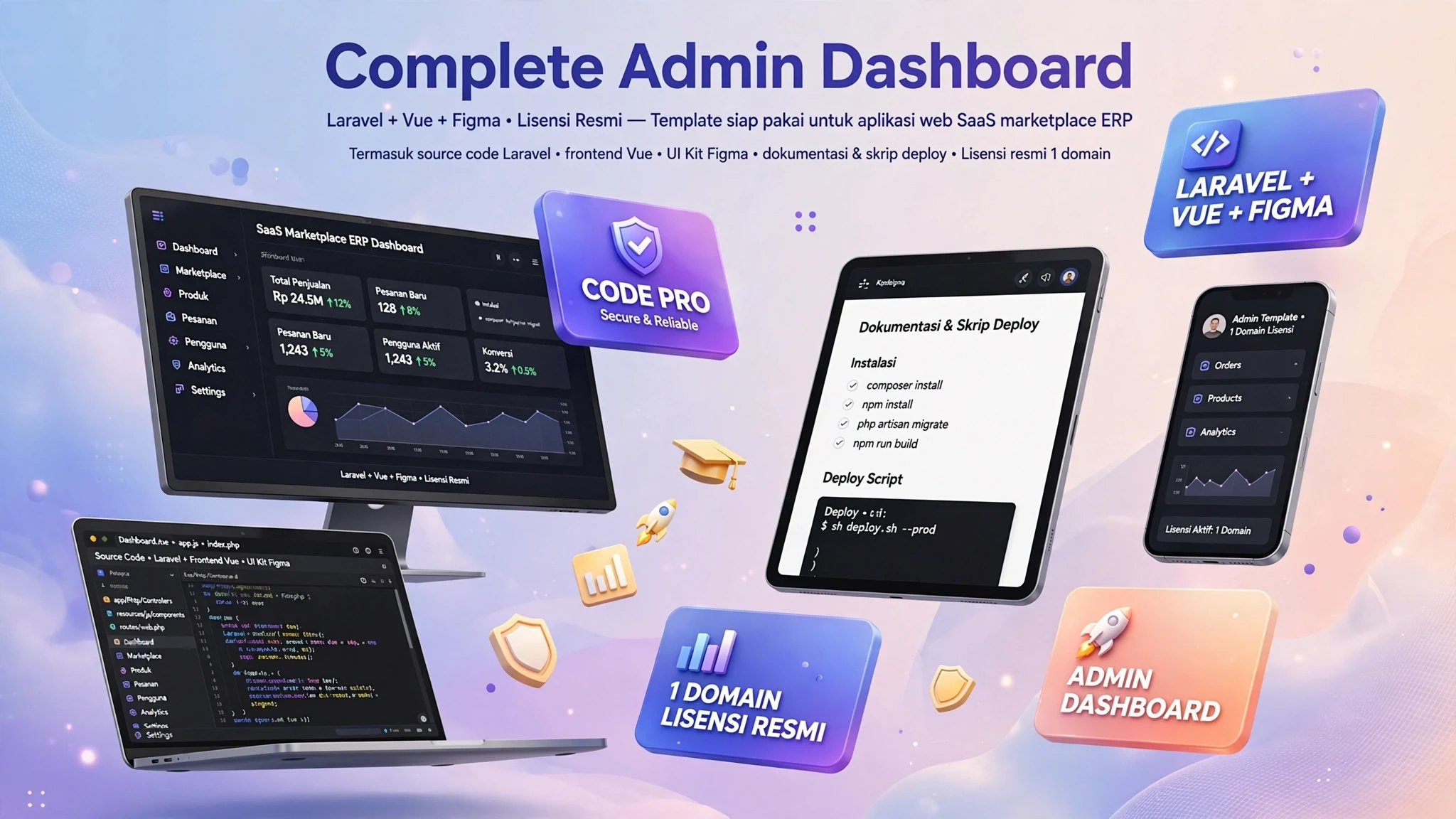 Complete Admin Dashboard