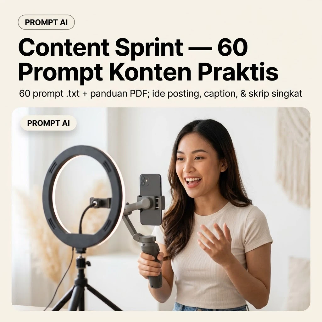 Content Sprint — 60 Prompt Konten Praktis