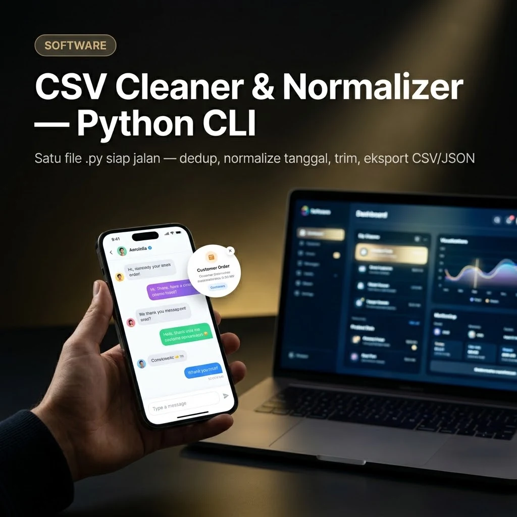 CSV Cleaner & Normalizer — Python CLI