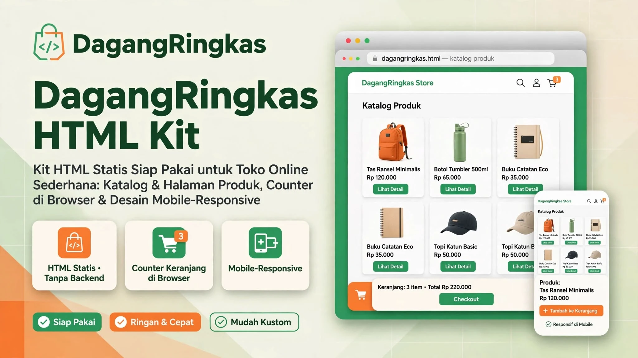 DagangRingkas HTML Kit