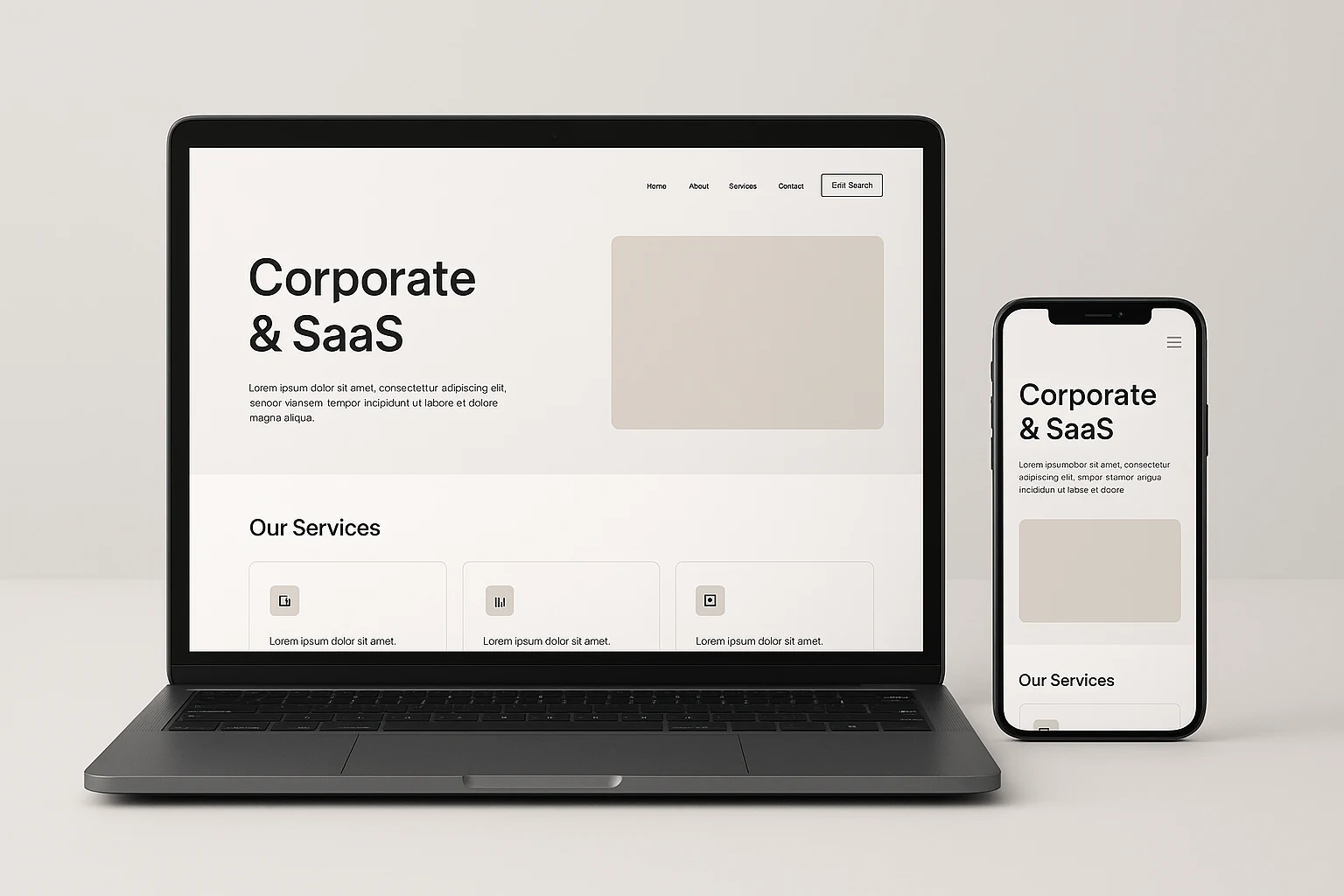 Elementor Template Kit — Corporate & SaaS (10 Halaman, WooCommerce Ready)