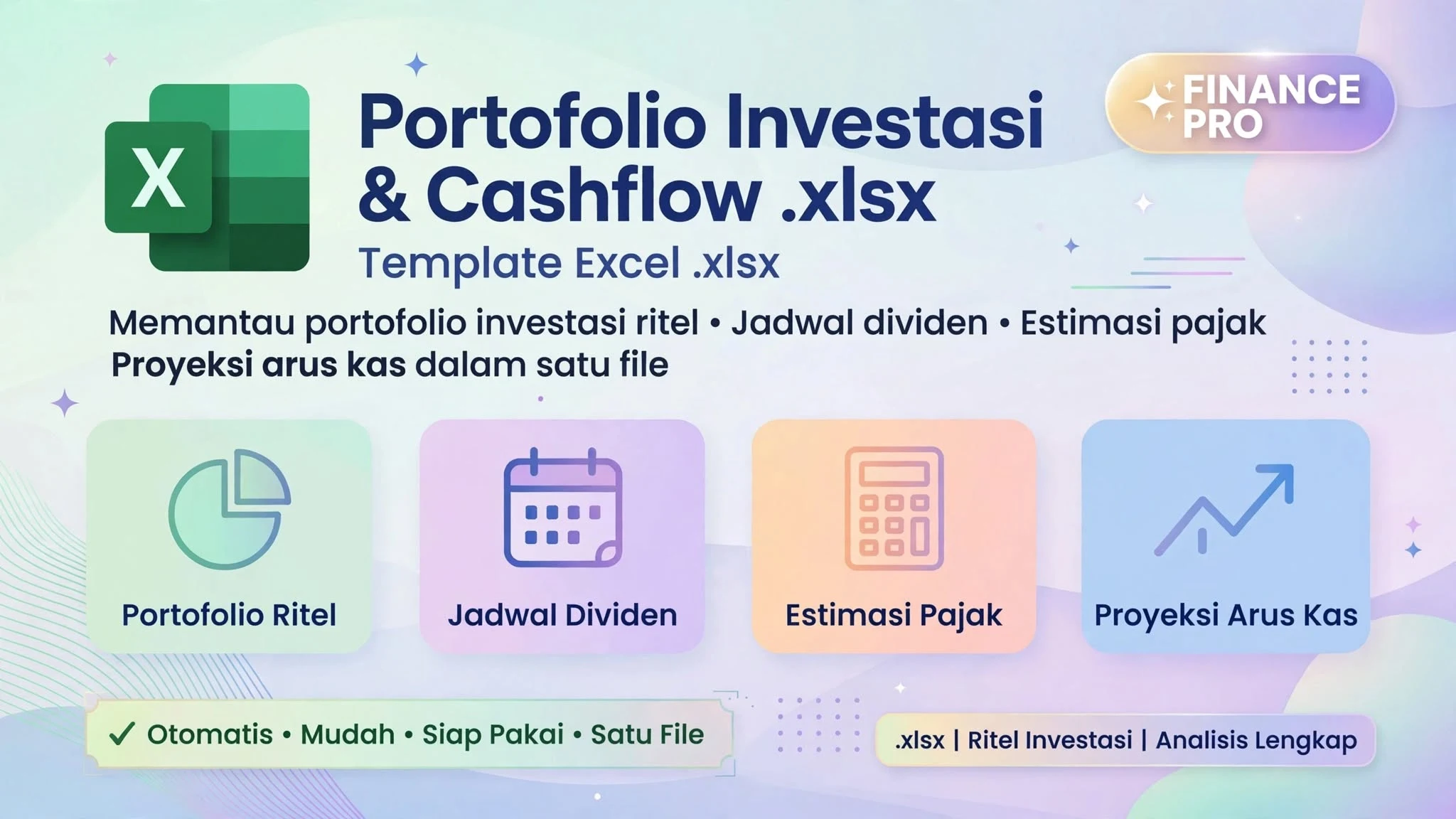 Excel Portofolio Investasi & Cashflow (.xlsx)
