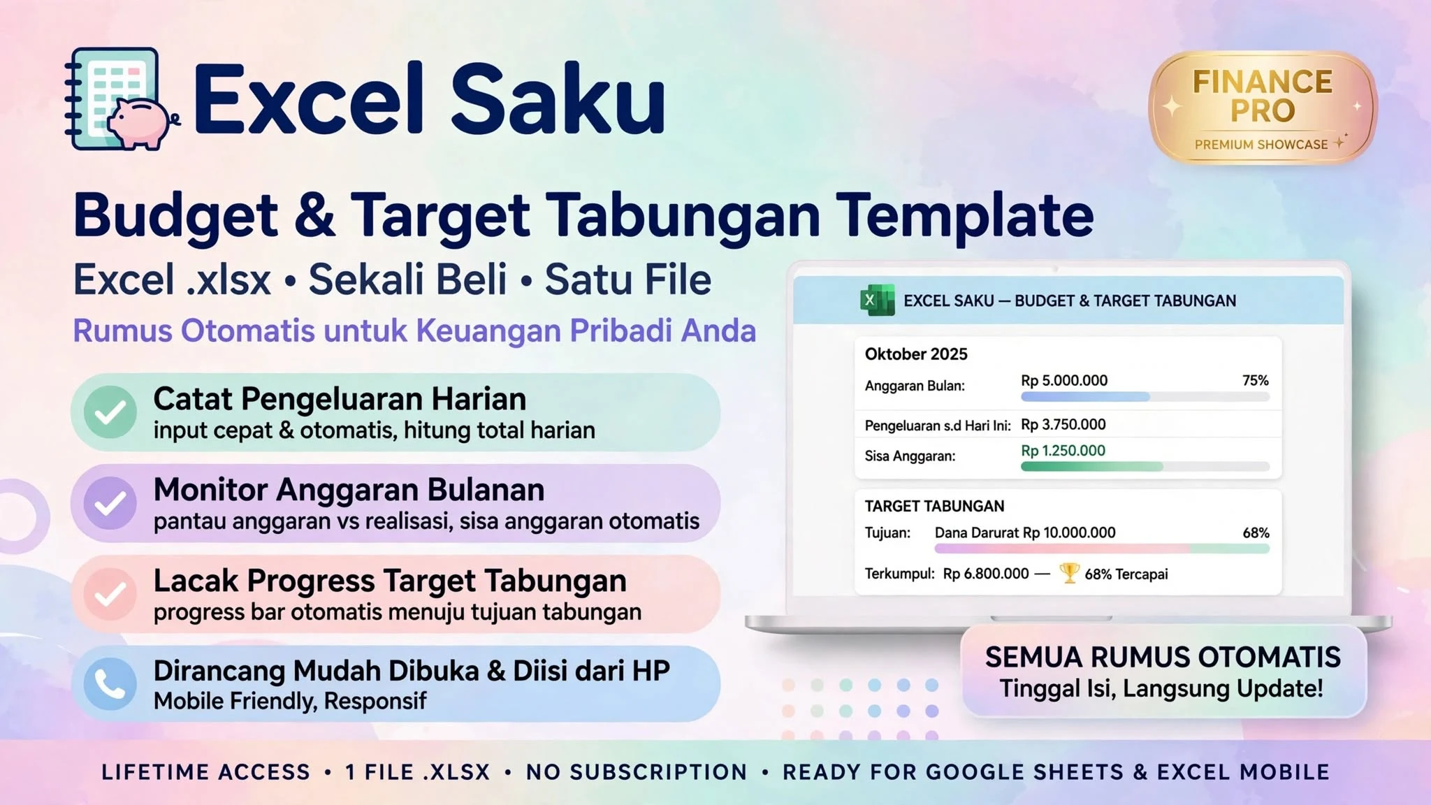 Excel Saku: Budget & Target Tabungan