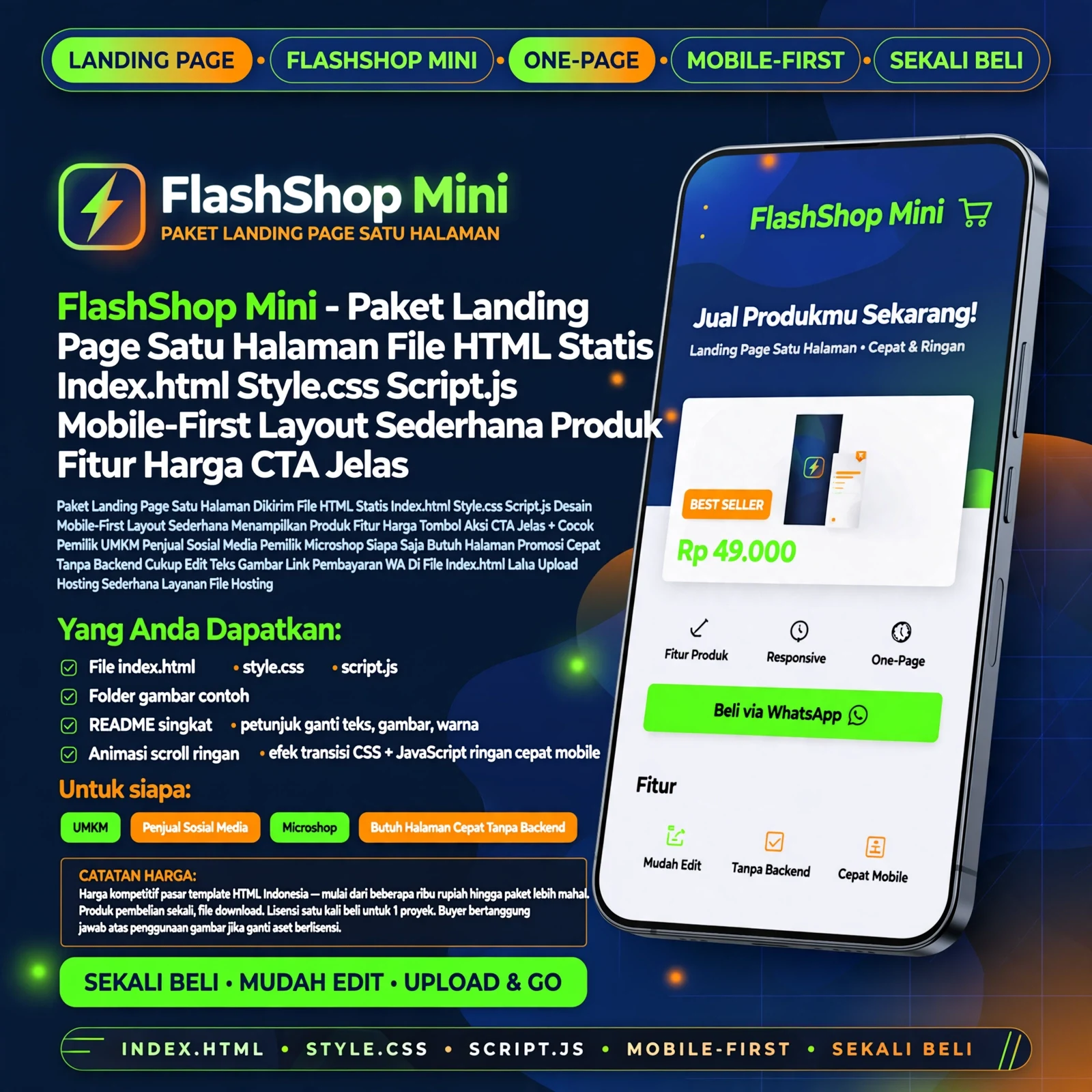 FlashShop Mini — Landing Page HTML