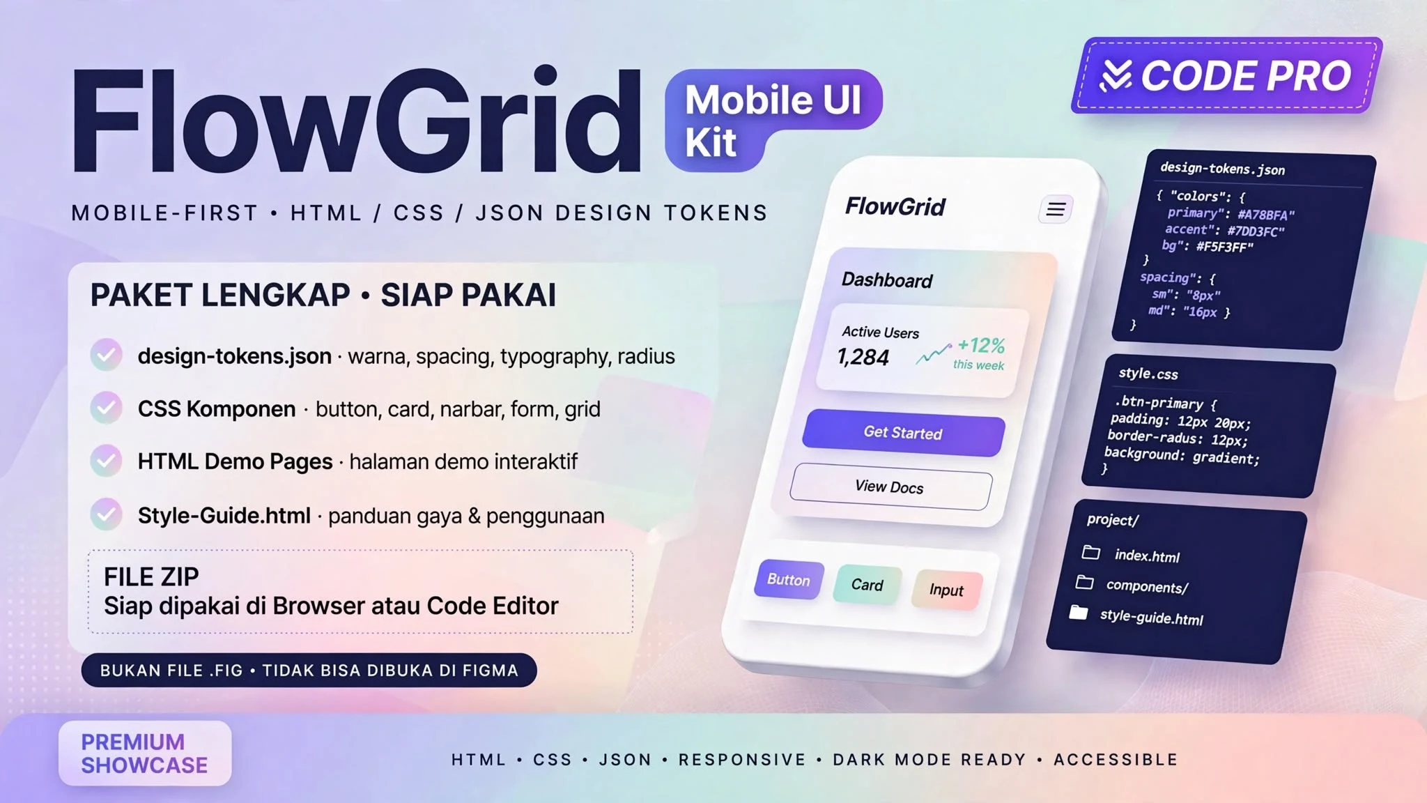 FlowGrid Mobile UI Kit