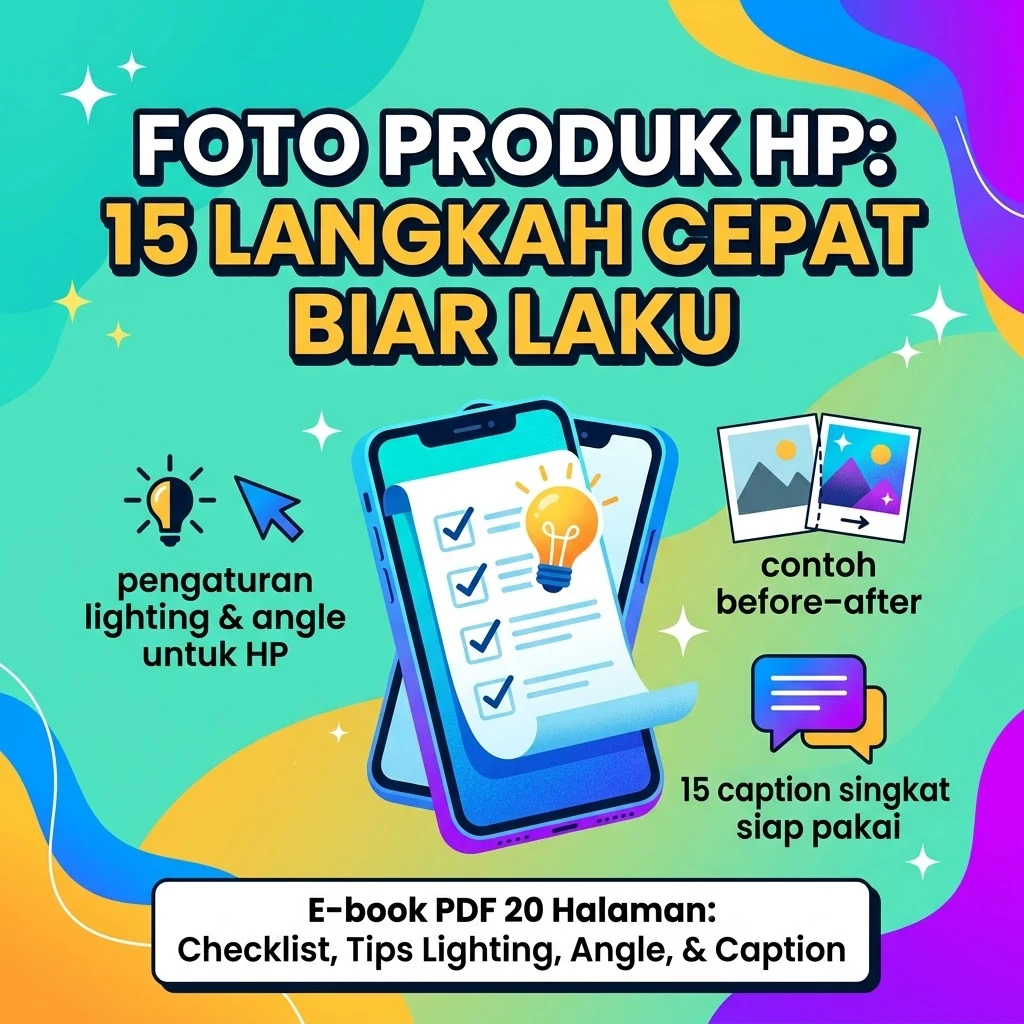 Foto Produk HP: 15 Langkah Cepat Biar Laku