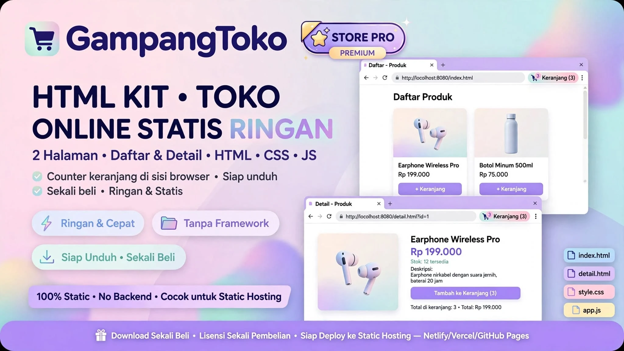 GampangToko HTML Kit