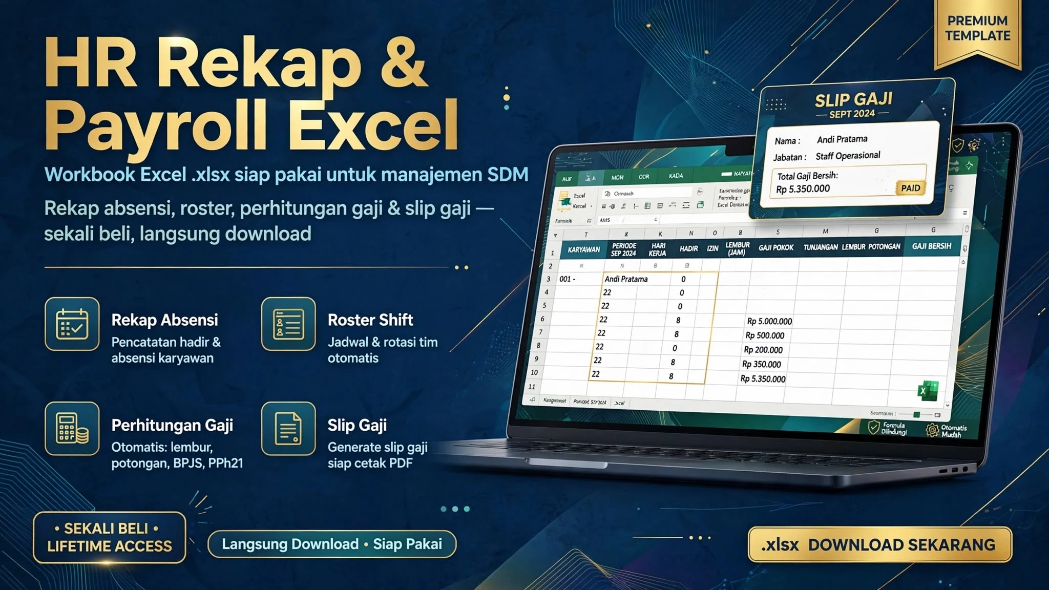 HR Rekap & Payroll Excel