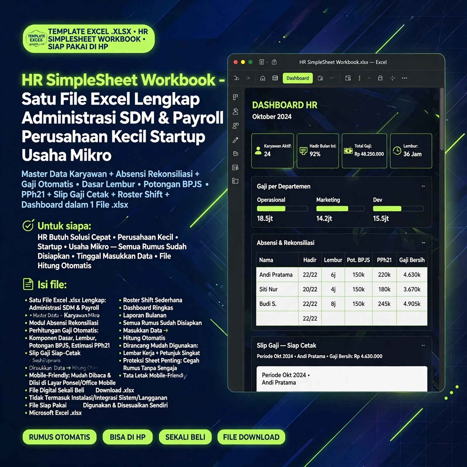 HR SimpleSheet Workbook