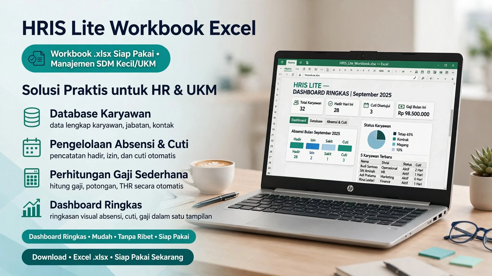 HRIS Lite Workbook Excel