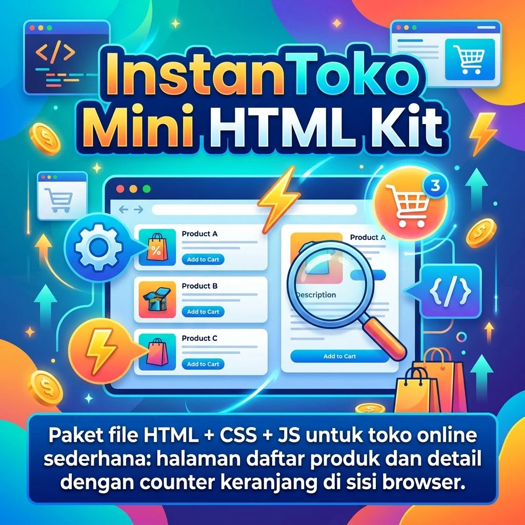 InstanToko Mini HTML Kit