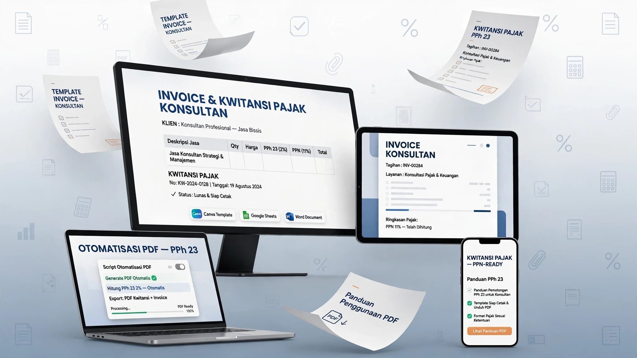 Invoice & Kwitansi Pajak untuk Konsultan