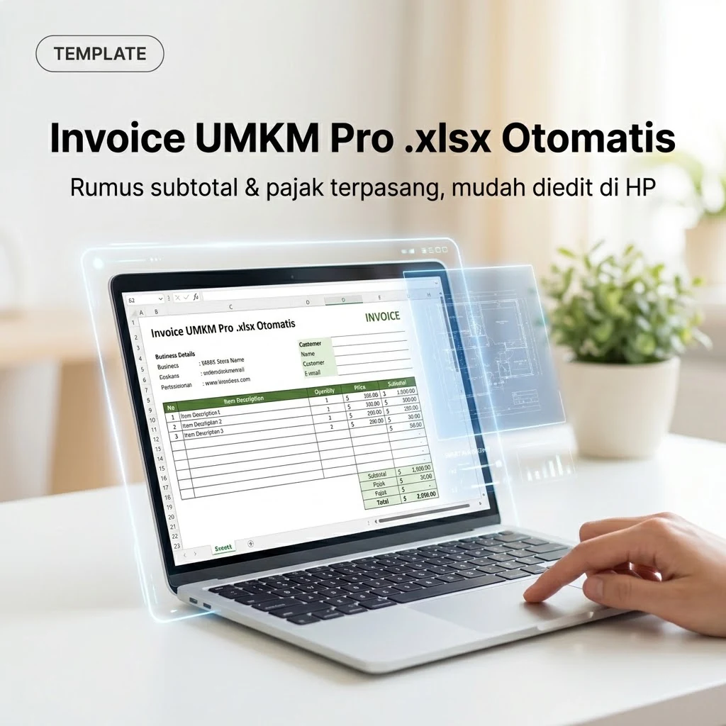 Invoice UMKM Pro .xlsx Otomatis