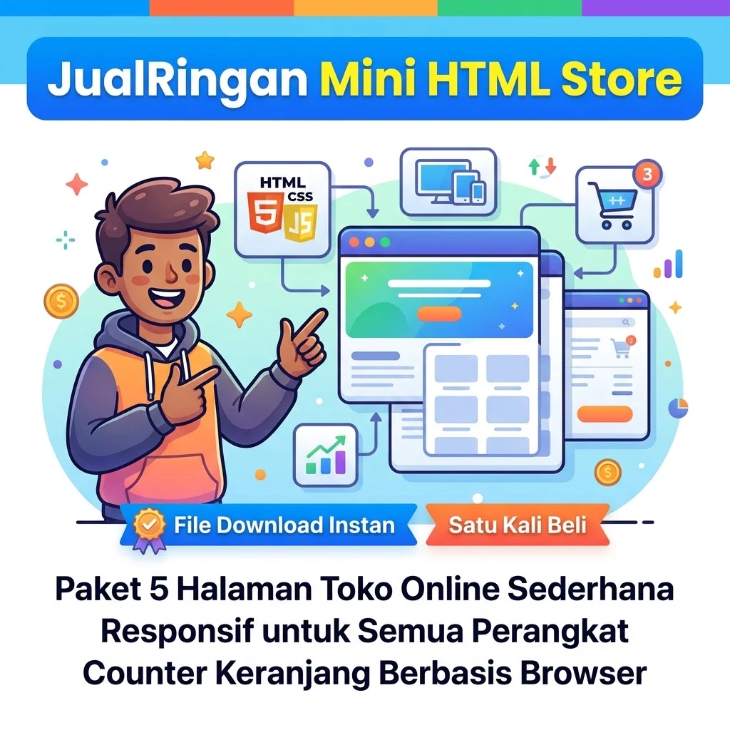 JualRingan Mini HTML Store