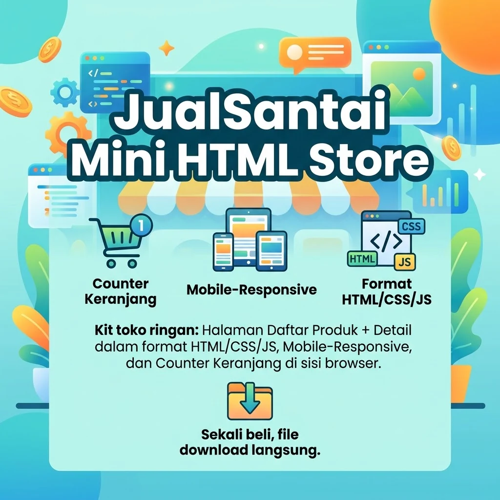 JualSantai Mini HTML Store