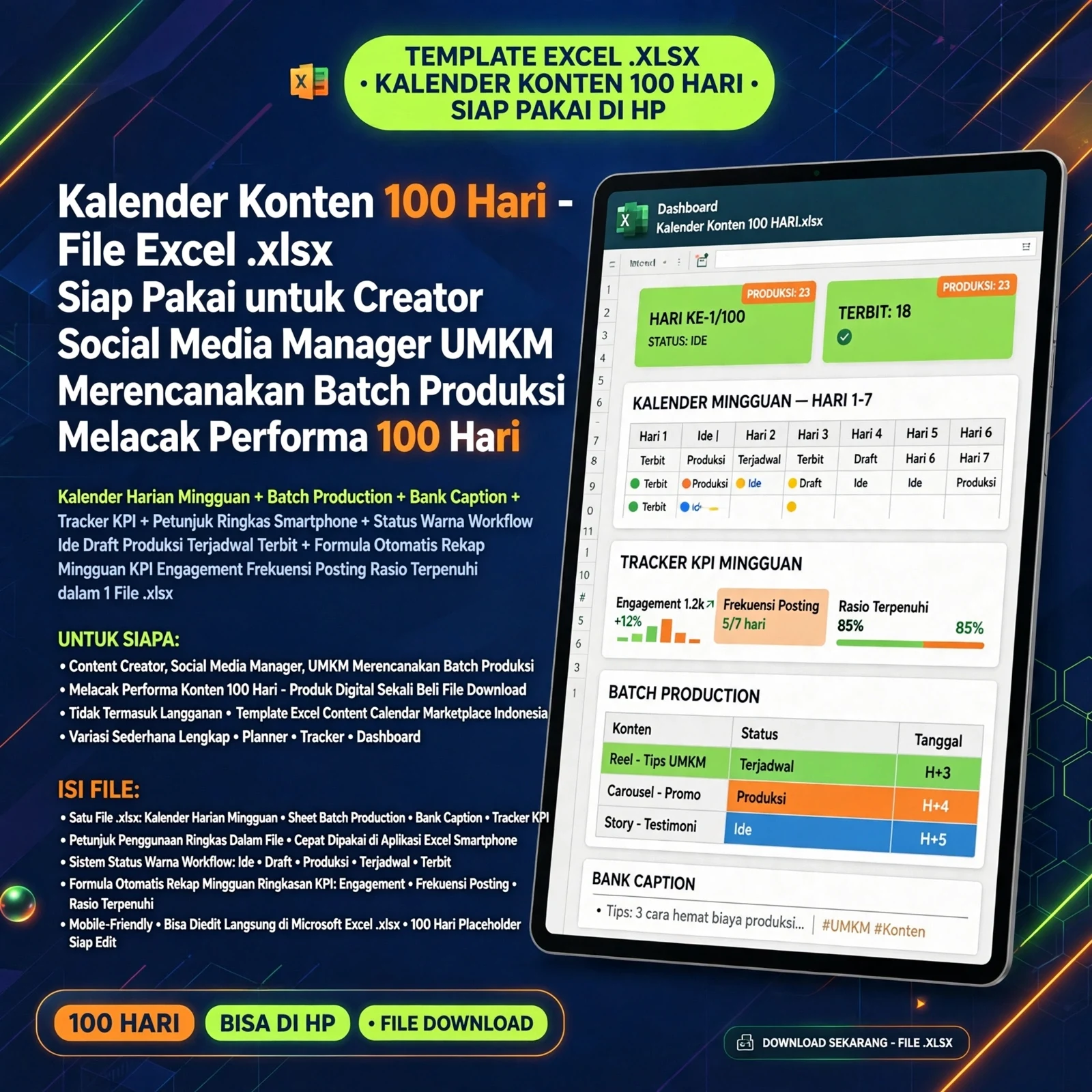 Kalender Konten 100 Hari