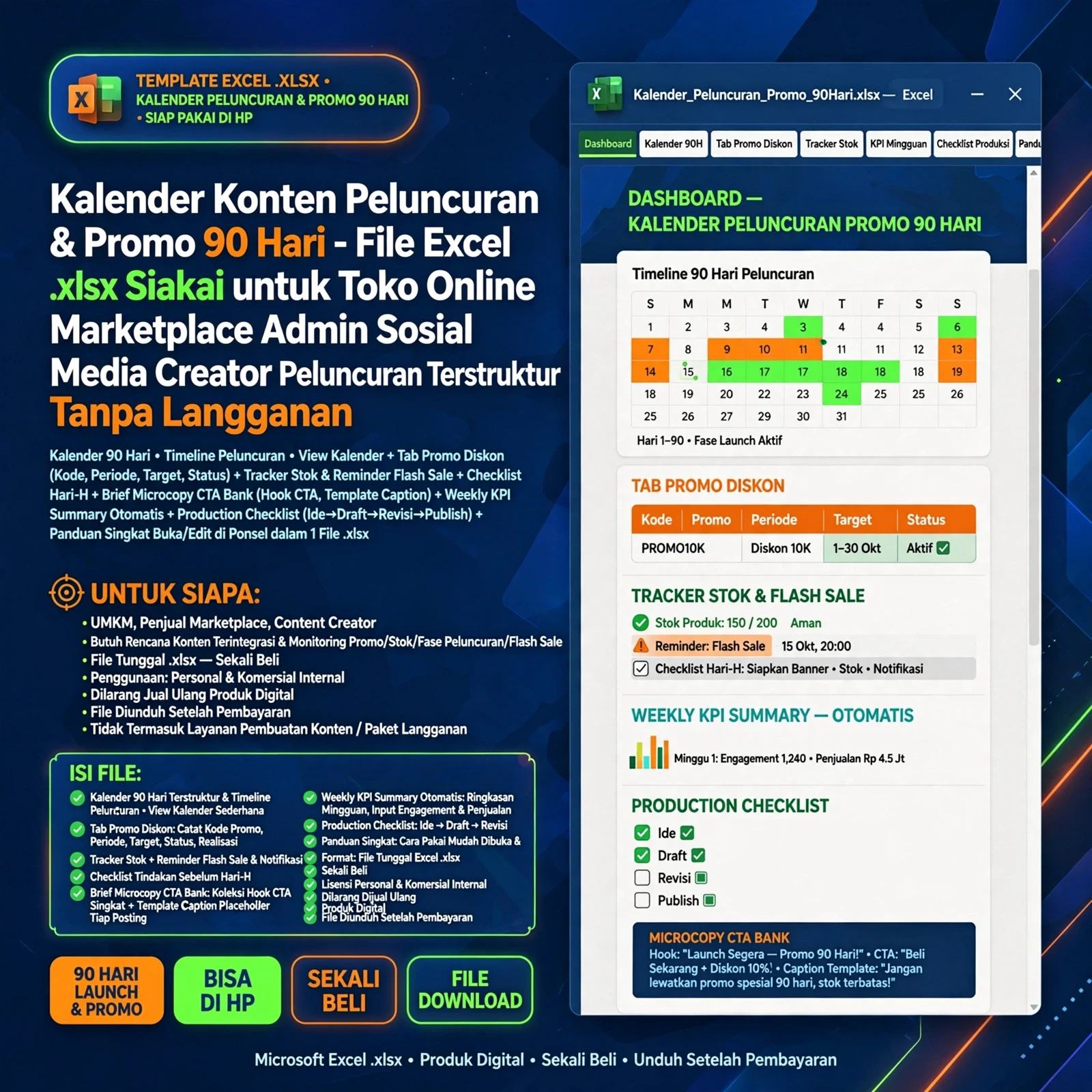 Kalender Konten Peluncuran & Promo
