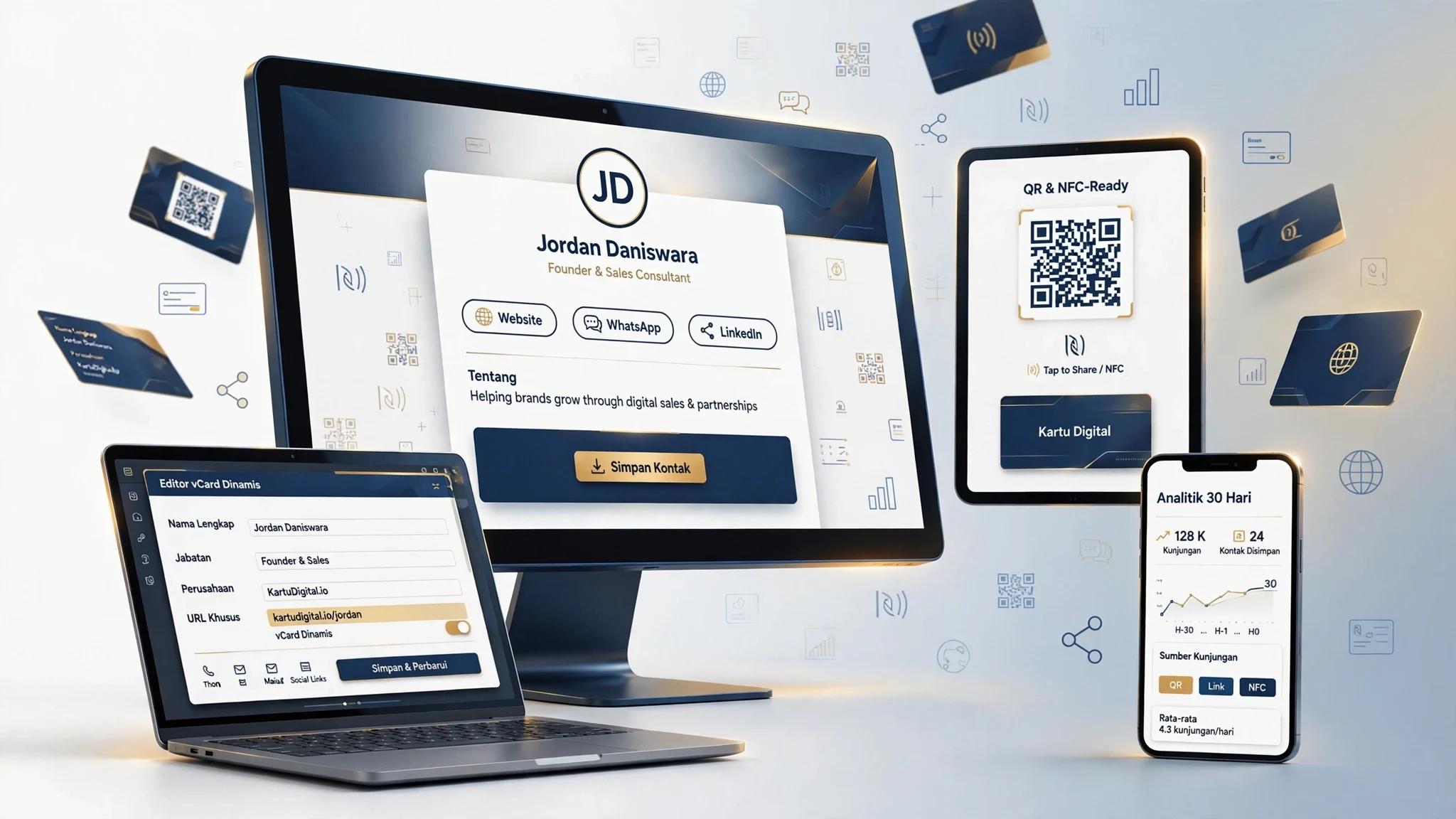 Kartu Nama Digital Interaktif