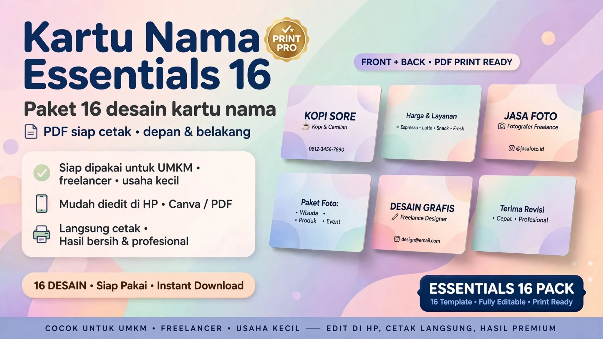 Kartu Nama Essentials 16