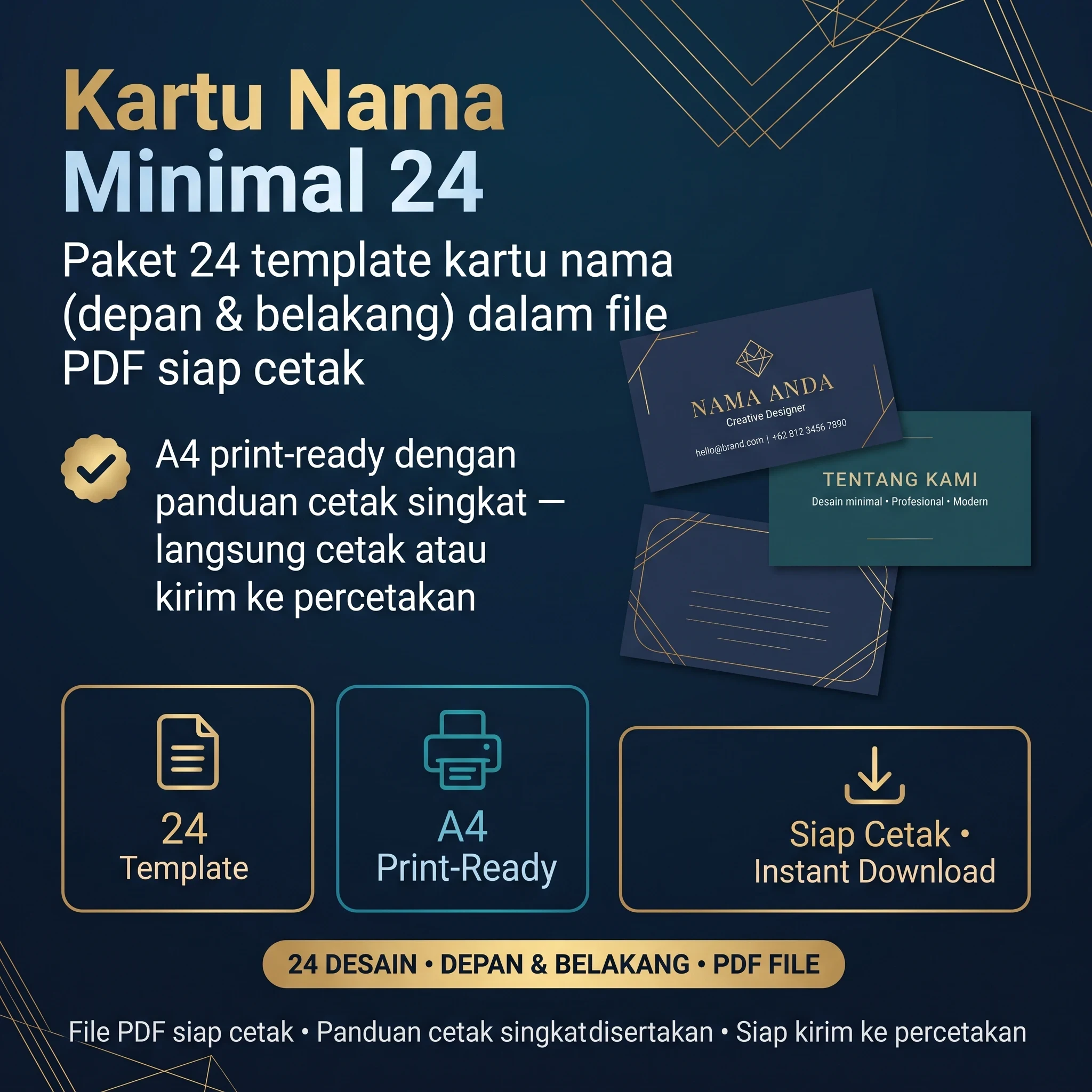 Kartu Nama Minimal 24 - foto 1