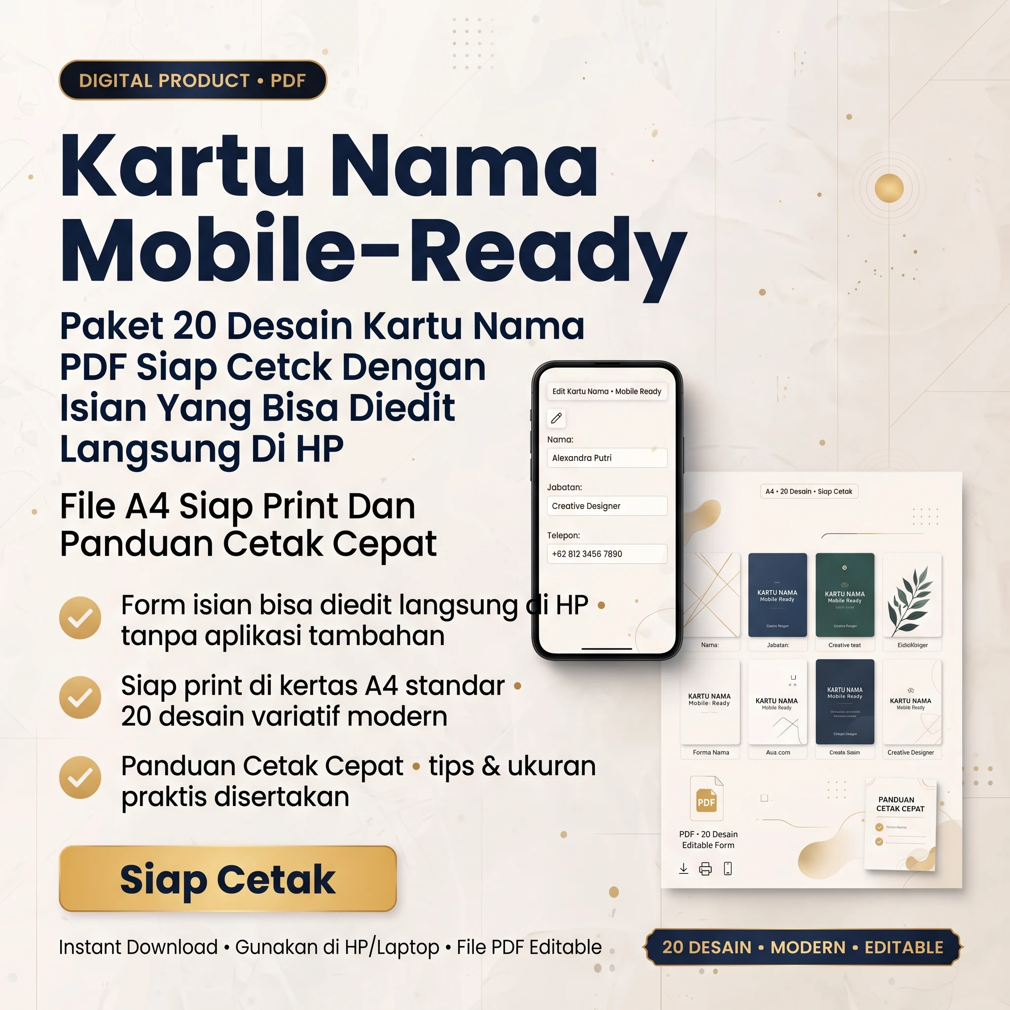 Kartu Nama Mobile-Ready - foto 1