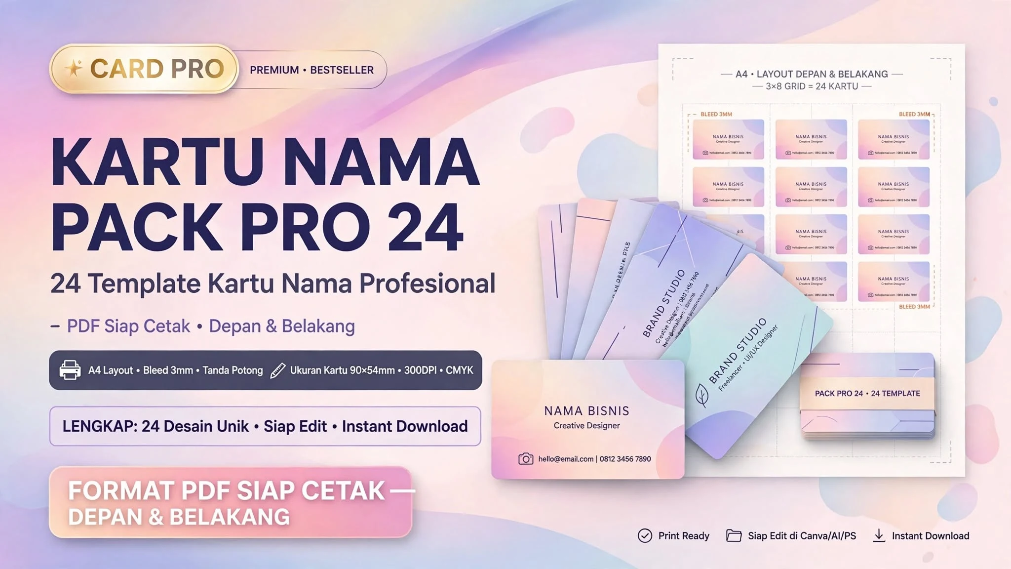 Kartu Nama Pack Pro 24