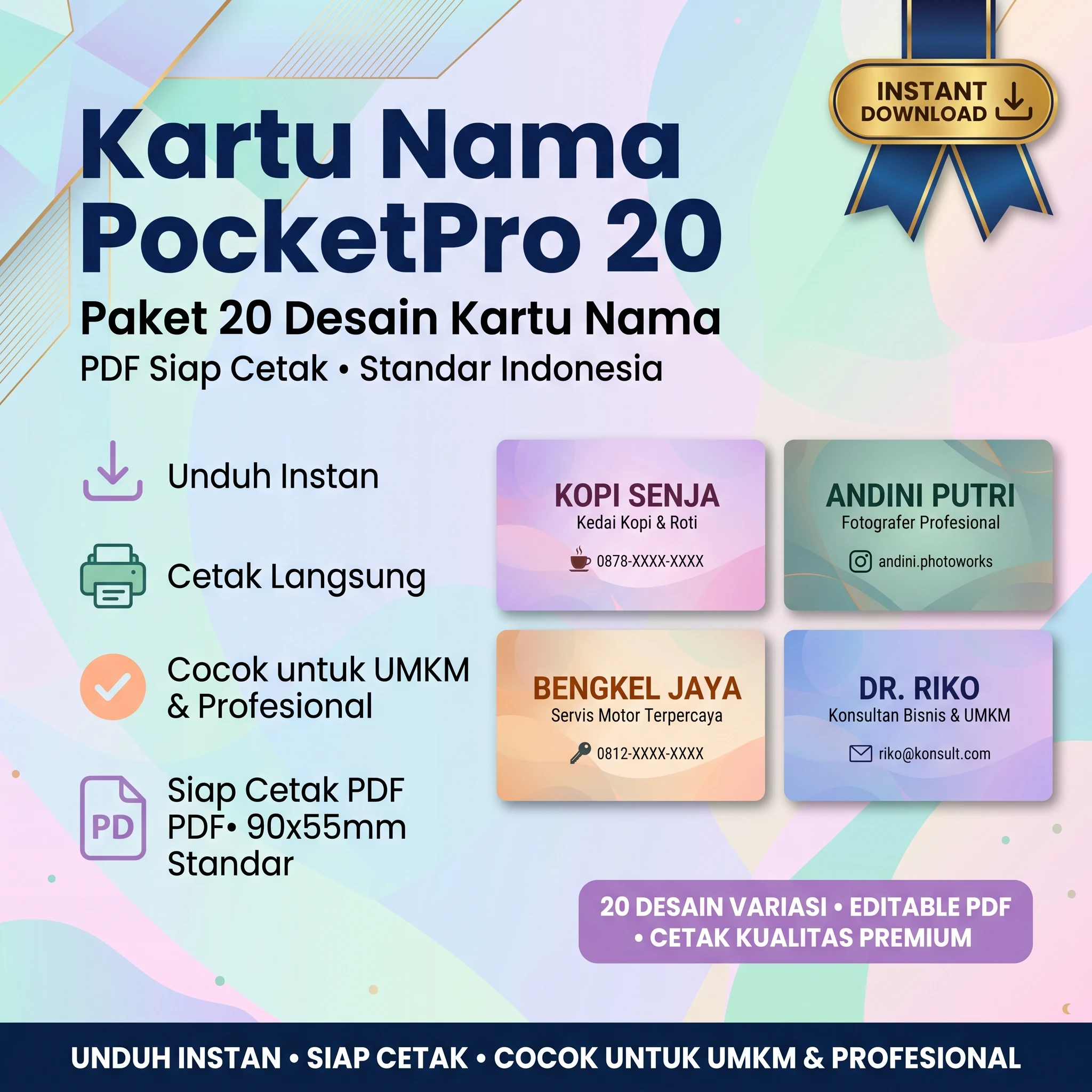 Kartu Nama PocketPro 20 - foto 1
